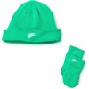 Nike Kids’ Club Beanie and Glove/Mitten Set(Stadium Green)