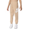 Nike Kids’ Sportswear Club Fleece Joggers (Large Swoosh Logo)(Hemp/White)
