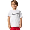 Nike Kids’ Trophy23 Dri-FIT Short-Sleeve Top (Large Swoosh Logo)(White/White/Black)