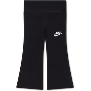 Nike Girls’ Sportswear Classic High-Waisted Flared Leggings(Black/White)