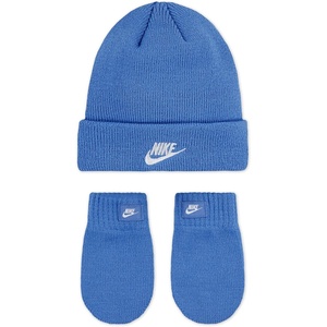 Nike Kids’ Club Beanie and Glove/Mitten Set(Polar Blue)