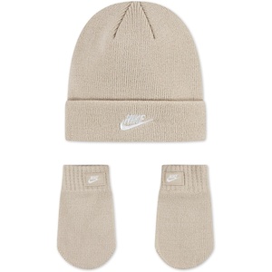 Nike Kids’ Club Beanie and Glove/Mitten Set(Sand Drift)