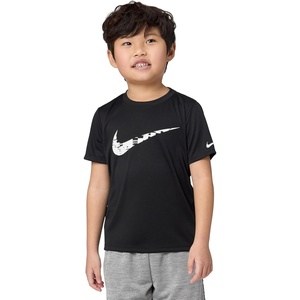 Nike Kids’ Trophy23 Dri-FIT Short-Sleeve Top (Large Swoosh Logo)(Black)