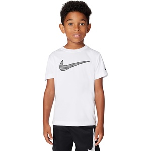 Nike Kids’ Trophy23 Dri-FIT Short-Sleeve Top (Large Swoosh Logo)(White/Phase Out)
