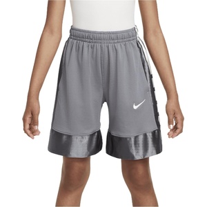 Nike Unisex Big Kids’ Elite 23 Dri-Fit Basketball Shorts – Boys and Girls(Smoke Grey/White)
