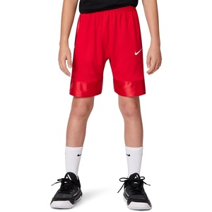 Nike Unisex Big Kids’ Elite 23 Dri-Fit Basketball Shorts – Boys and Girls(University Red/White)