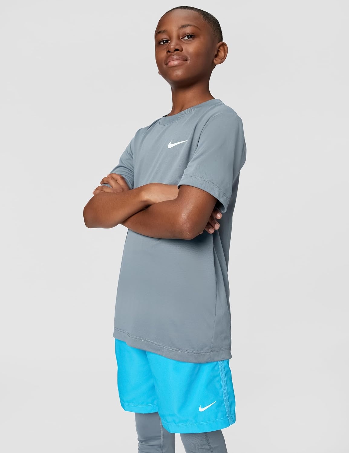 image:imageNike Unisex Big Kids Legend DriFIT TShirt Boys and GirlsSmoke Grey