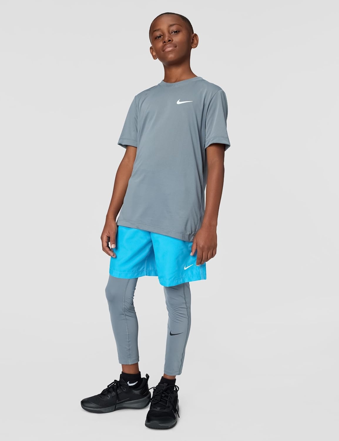 image:imageNike Unisex Big Kids Legend DriFIT TShirt Boys and GirlsSmoke Grey