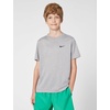 Nike Unisex Big Kids’ Legend Dri-FIT T-Shirt – Boys and Girls(Tumbled Grey/Flat Silver/Heather)