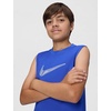 Nike Unisex Big Kids’ Multi Dri-FIT Sleeveless Top (Large Swoosh Logo) – Boys and Girls(Game Royal)