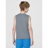 Nike Unisex Big Kids’ Multi Dri-FIT Sleeveless Top (Large Swoosh Logo) – Boys and Girls(Smoke Grey)