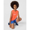 Nike Unisex Big Kids’ Multi Dri-FIT Sleeveless Top (Large Swoosh Logo) – Boys and Girls(Turf Orange)