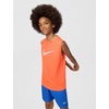 Nike Unisex Big Kids’ Multi Dri-FIT Sleeveless Top (Large Swoosh Logo) – Boys and Girls(Turf Orange)