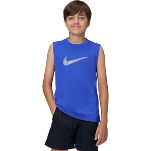 Nike Unisex Big Kids’ Multi Dri-FIT Sleeveless Top (Large Swoosh Logo) – Boys and Girls(Game Royal)