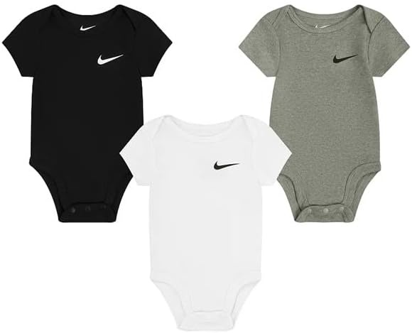 image:imageNike Baby Essentials 3Pack BodysuitsDark Grey Heather