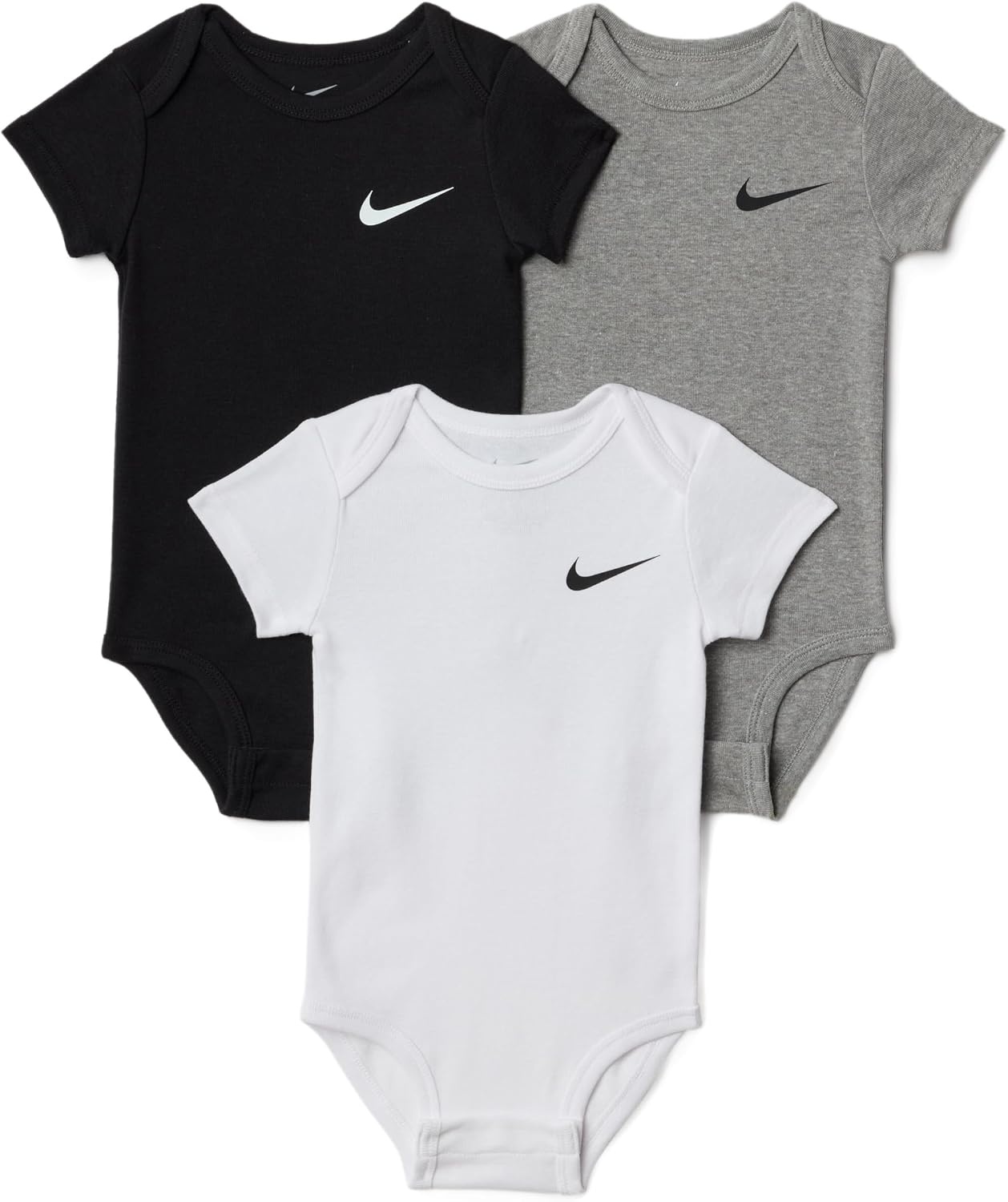 image:imageNike Baby Essentials 3Pack BodysuitsDark Grey Heather