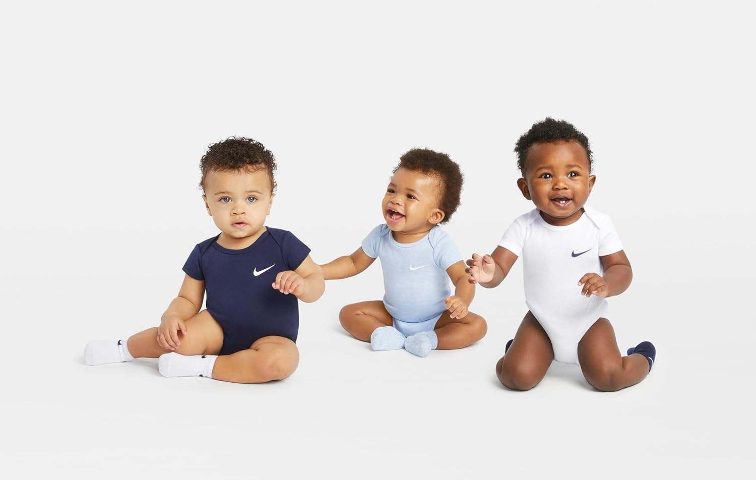 image:imageNike Baby Essentials 3Pack BodysuitsMidnight Navy