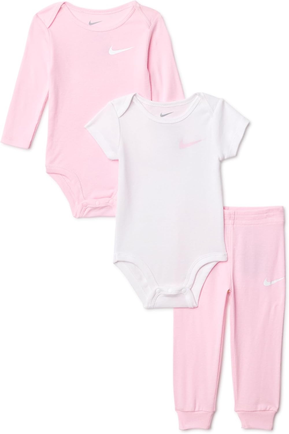image:imageNike Baby Essentials Bodysuits and Pants 3Piece SetPink Foam