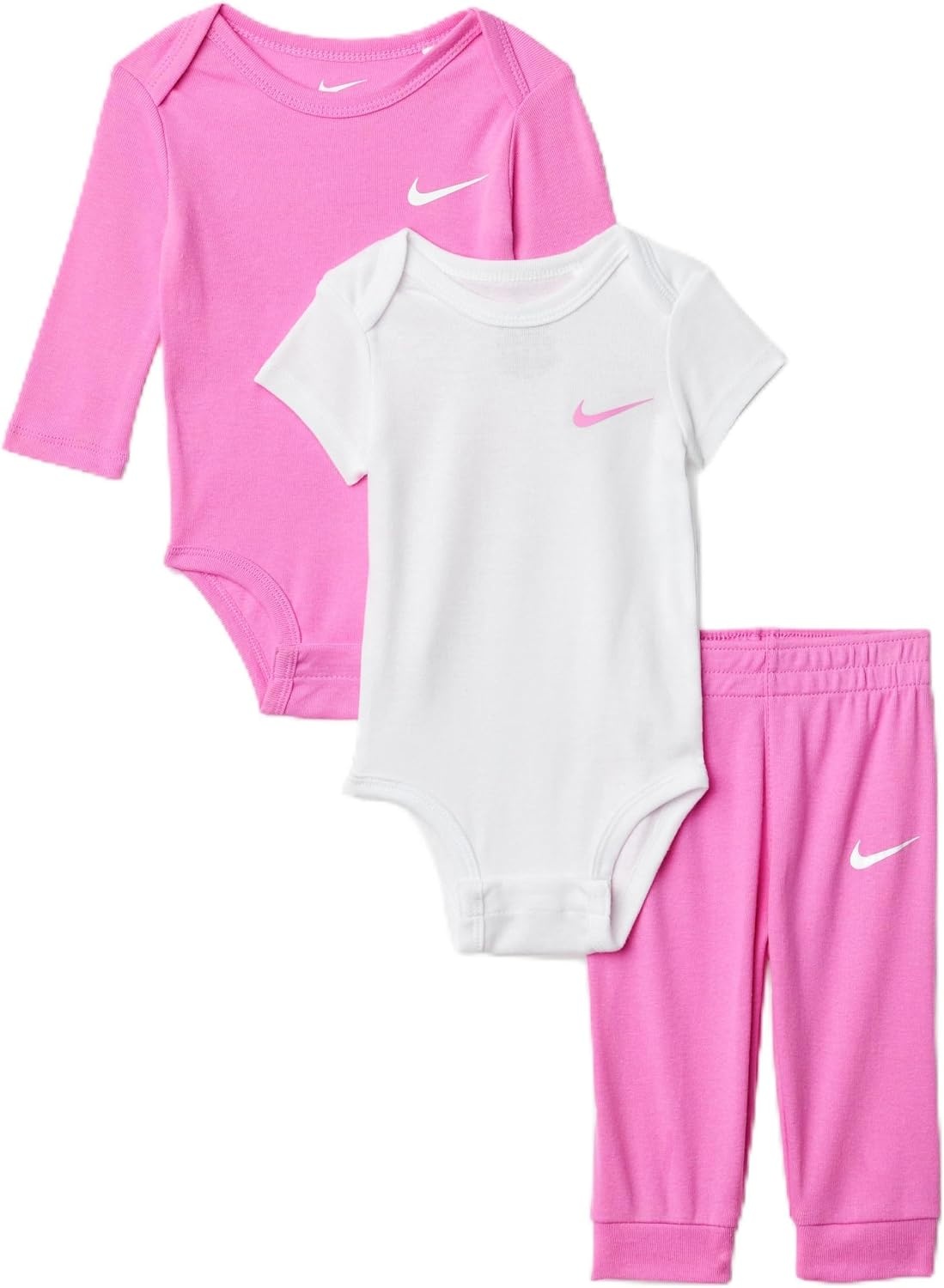 image:imageNike Baby Essentials Bodysuits and Pants 3Piece SetPlayful Pink