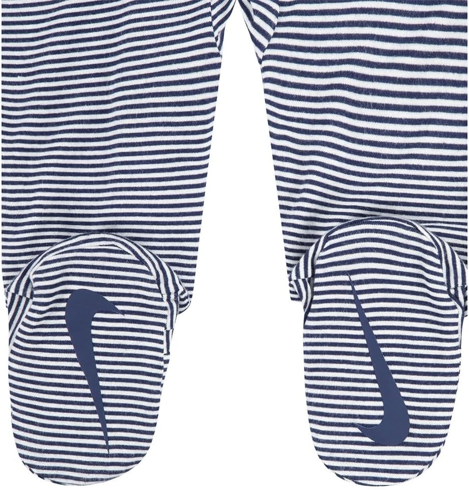 image:imageNike Baby Essentials Striped Footed CoverallMidnight Navy