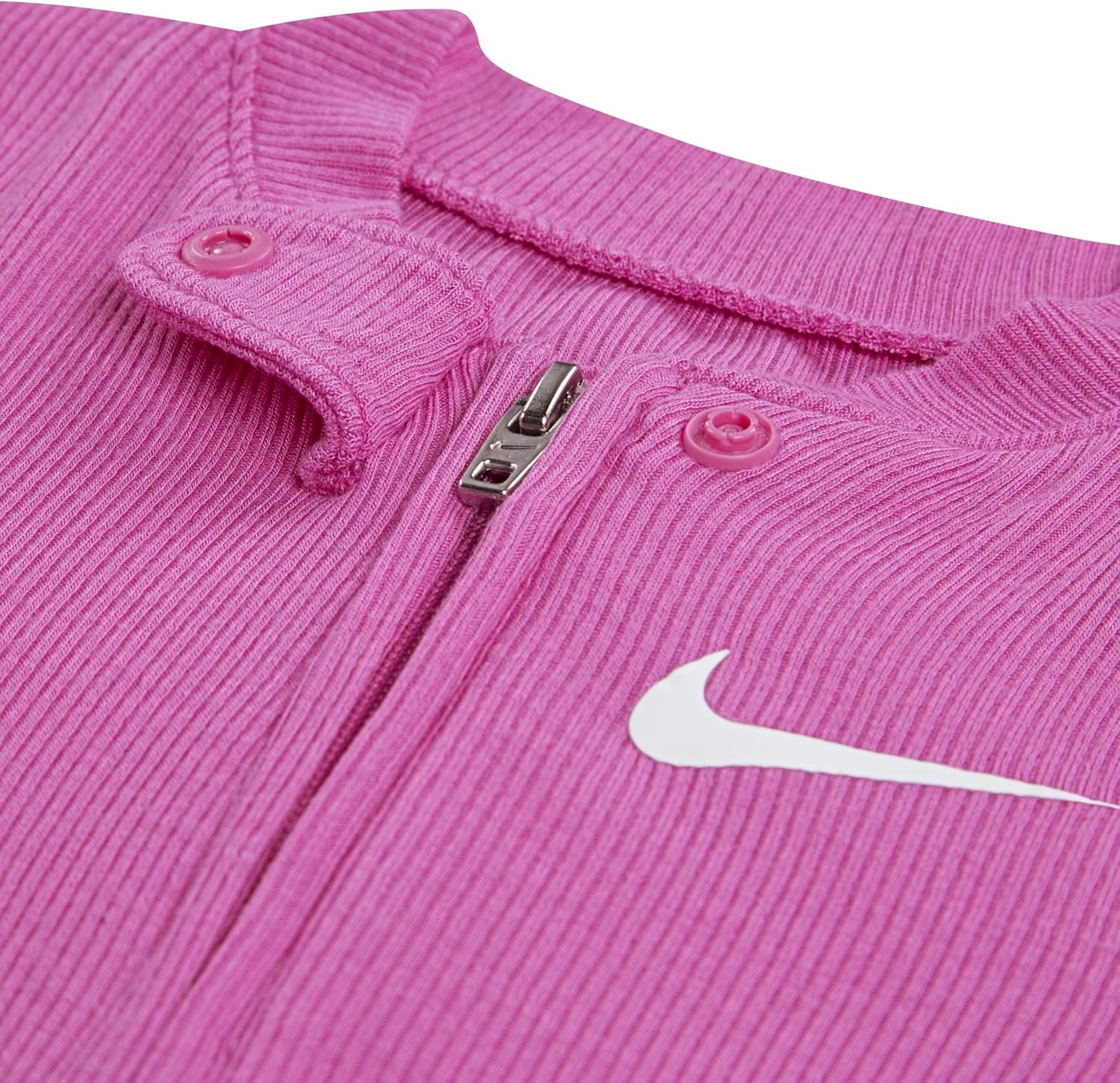 image:imageNike Baby Essentials Striped Footed CoverallPlayful Pink