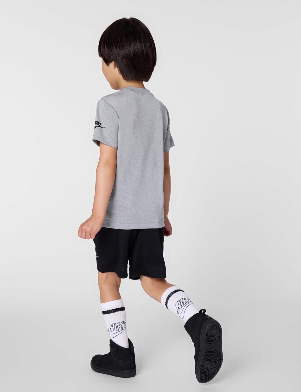 image:imageNike Boys DriFIT Sportswear TShirt and Mesh Shorts 2Piece Outfit SetBlack