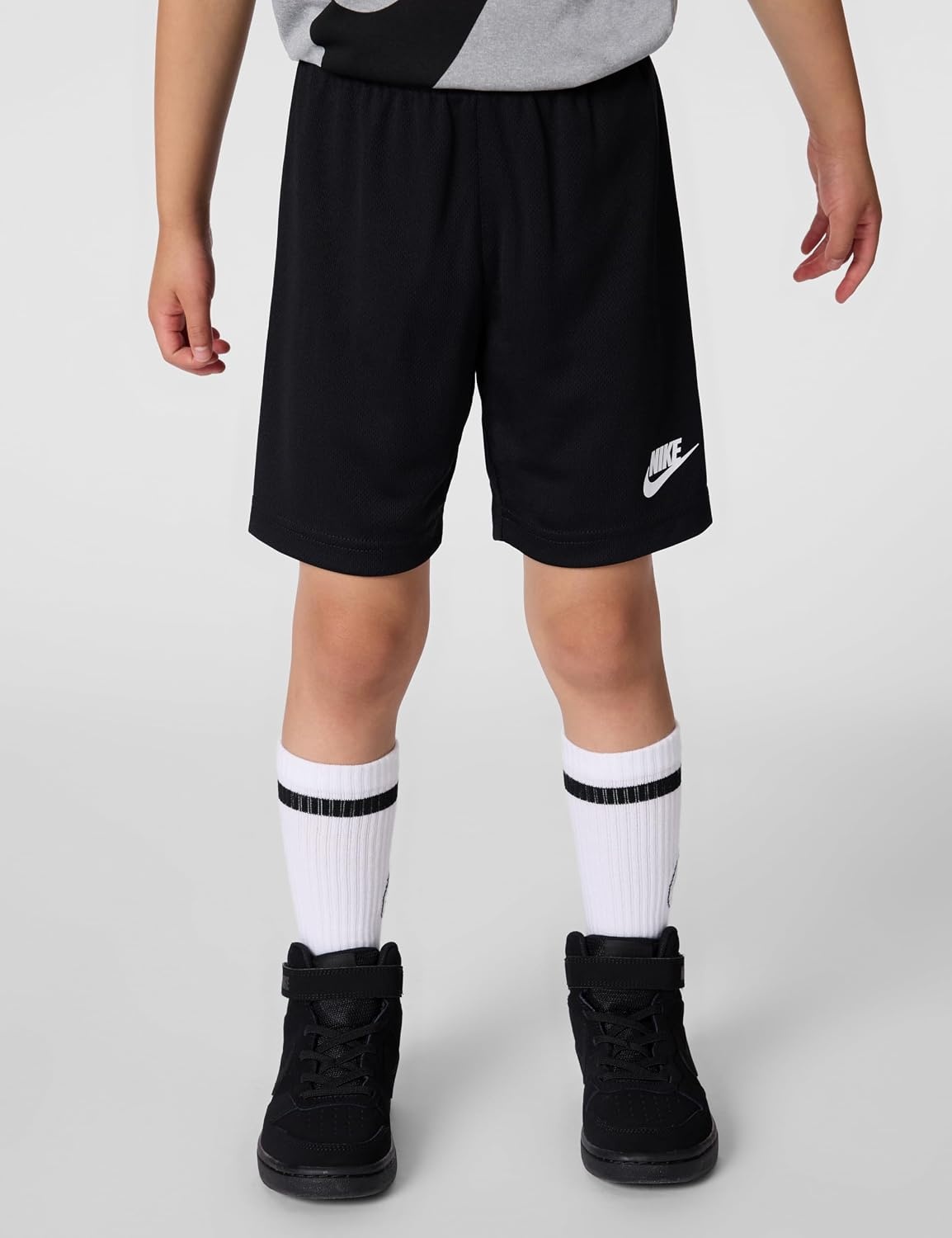 image:imageNike Boys DriFIT Sportswear TShirt and Mesh Shorts 2Piece Outfit SetBlack