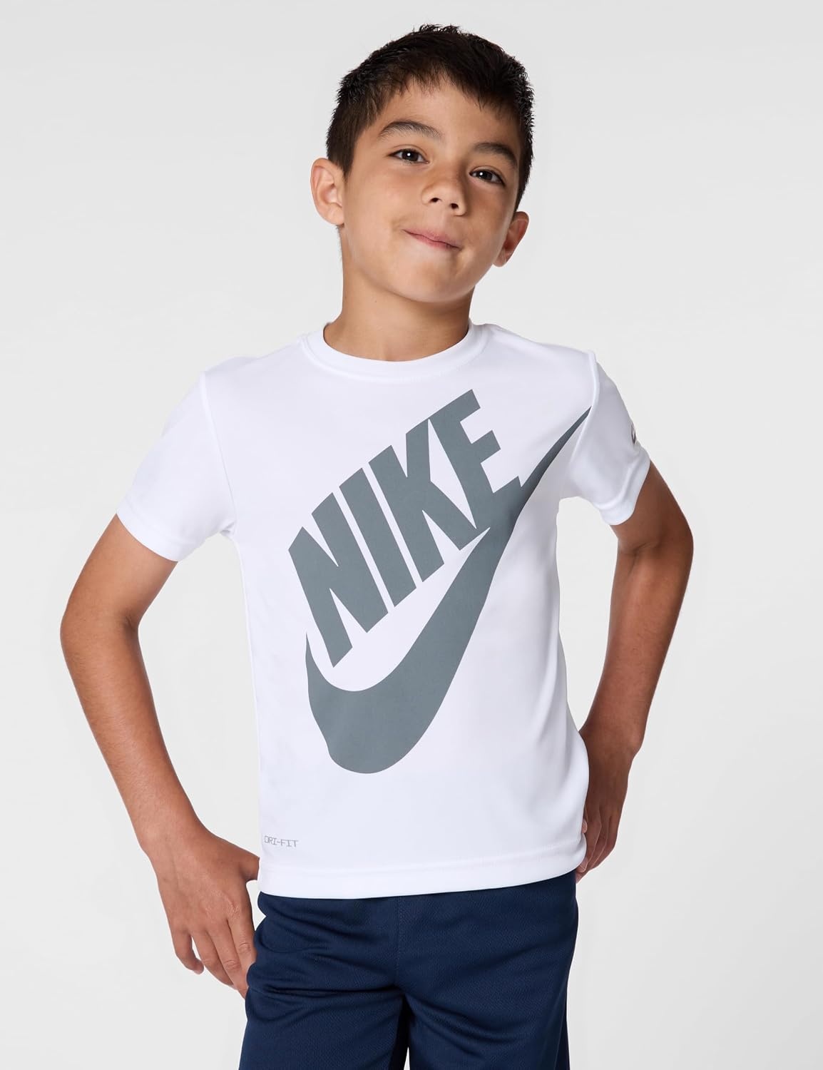 image:imageNike Boys DriFIT Sportswear TShirt and Mesh Shorts 2Piece Outfit SetMidnight Navy