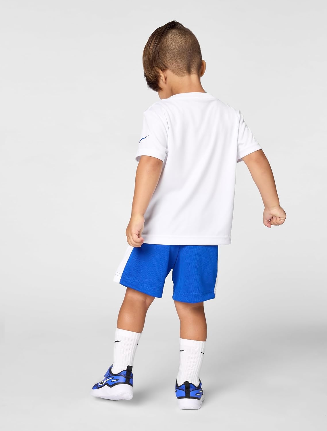 image:imageNike Boys DriFIT Swoosh Logo TShirt and Mesh Shorts 2Piece Outfit SetGame Royal