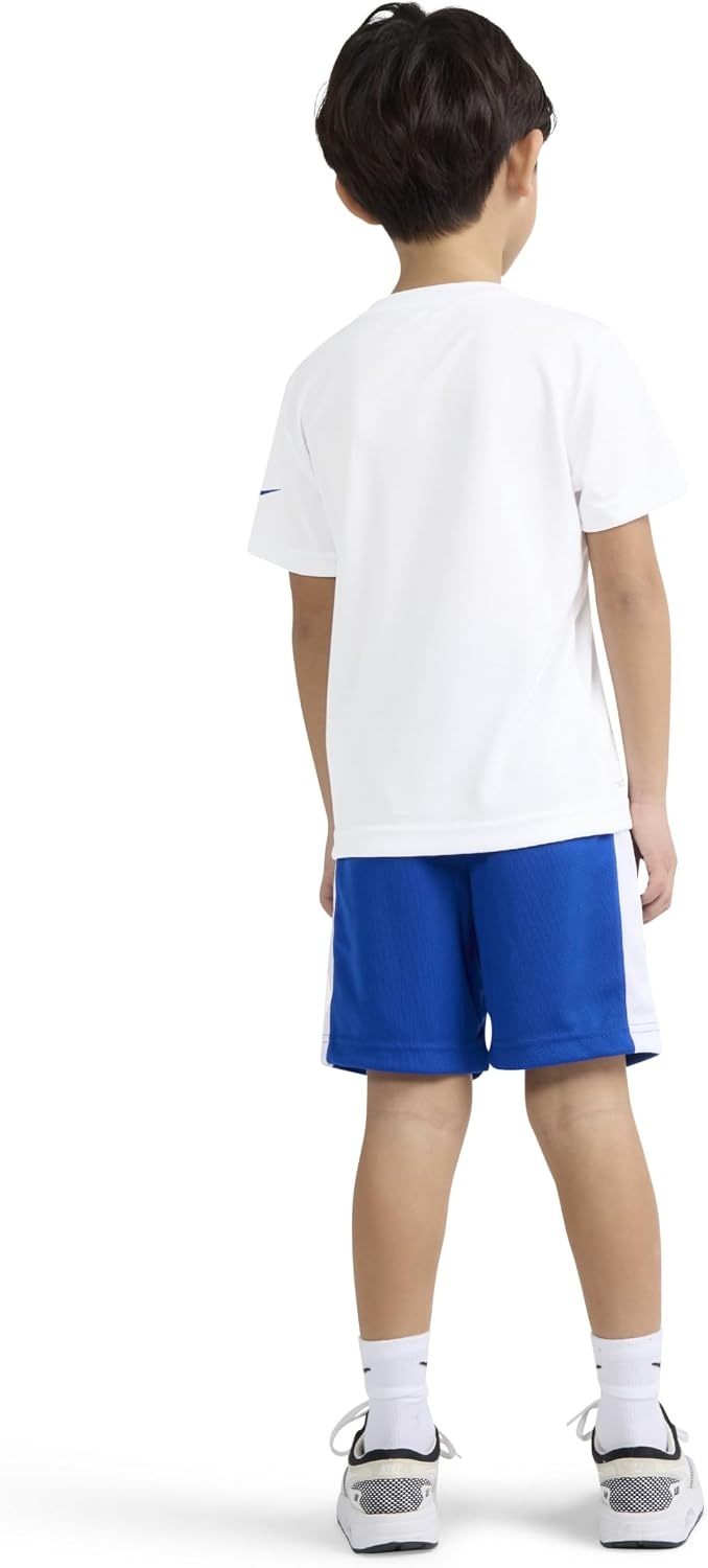image:imageNike Boys DriFIT Swoosh Logo TShirt and Mesh Shorts 2Piece Outfit SetGame Royal