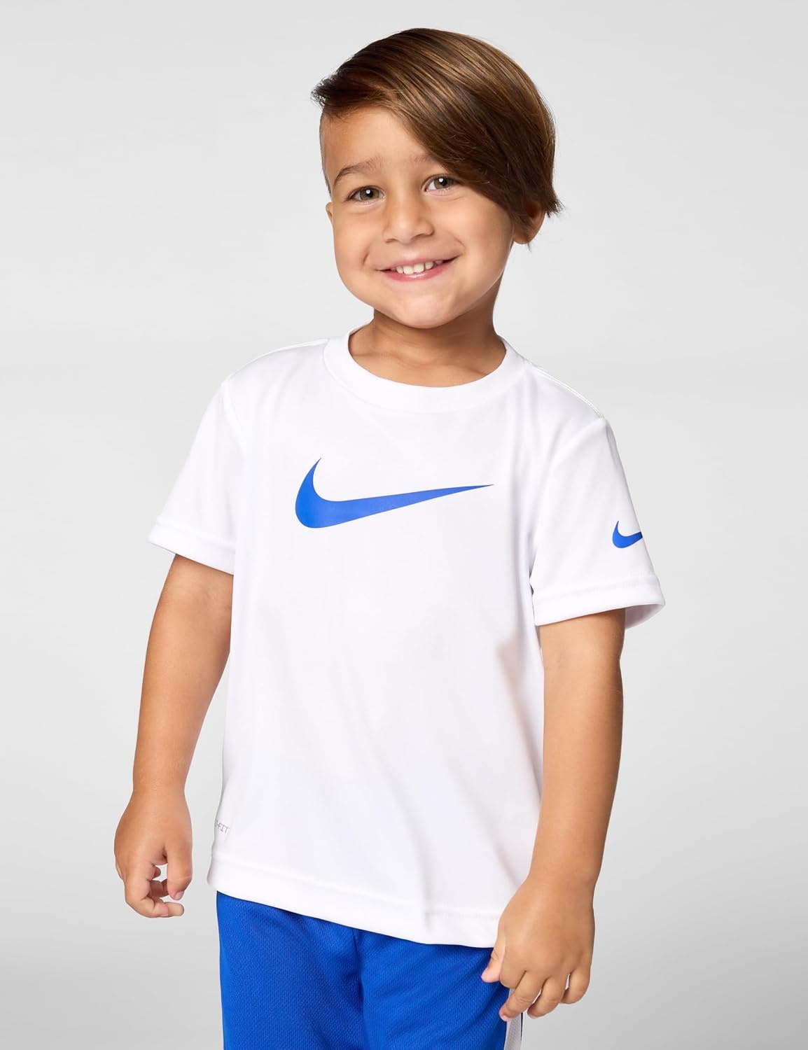 image:imageNike Boys DriFIT Swoosh Logo TShirt and Mesh Shorts 2Piece Outfit SetGame Royal