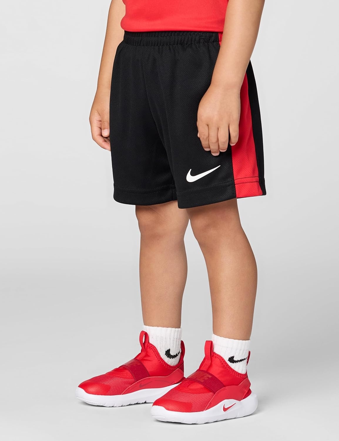 image:imageNike Boys DriFIT Swoosh Logo TShirt and Mesh Shorts 2Piece Outfit SetUniversity Red