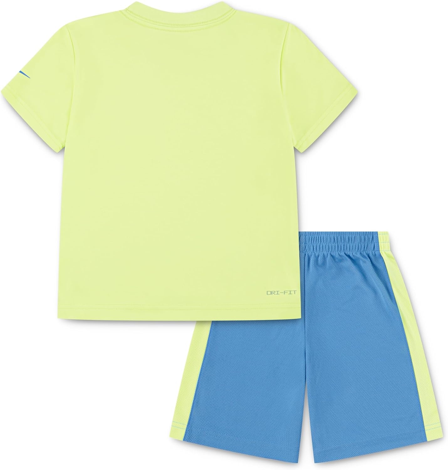 image:imageNike Boys DriFIT Swoosh Logo TShirt and Mesh Shorts 2Piece Outfit SetVoltBlue Beyond