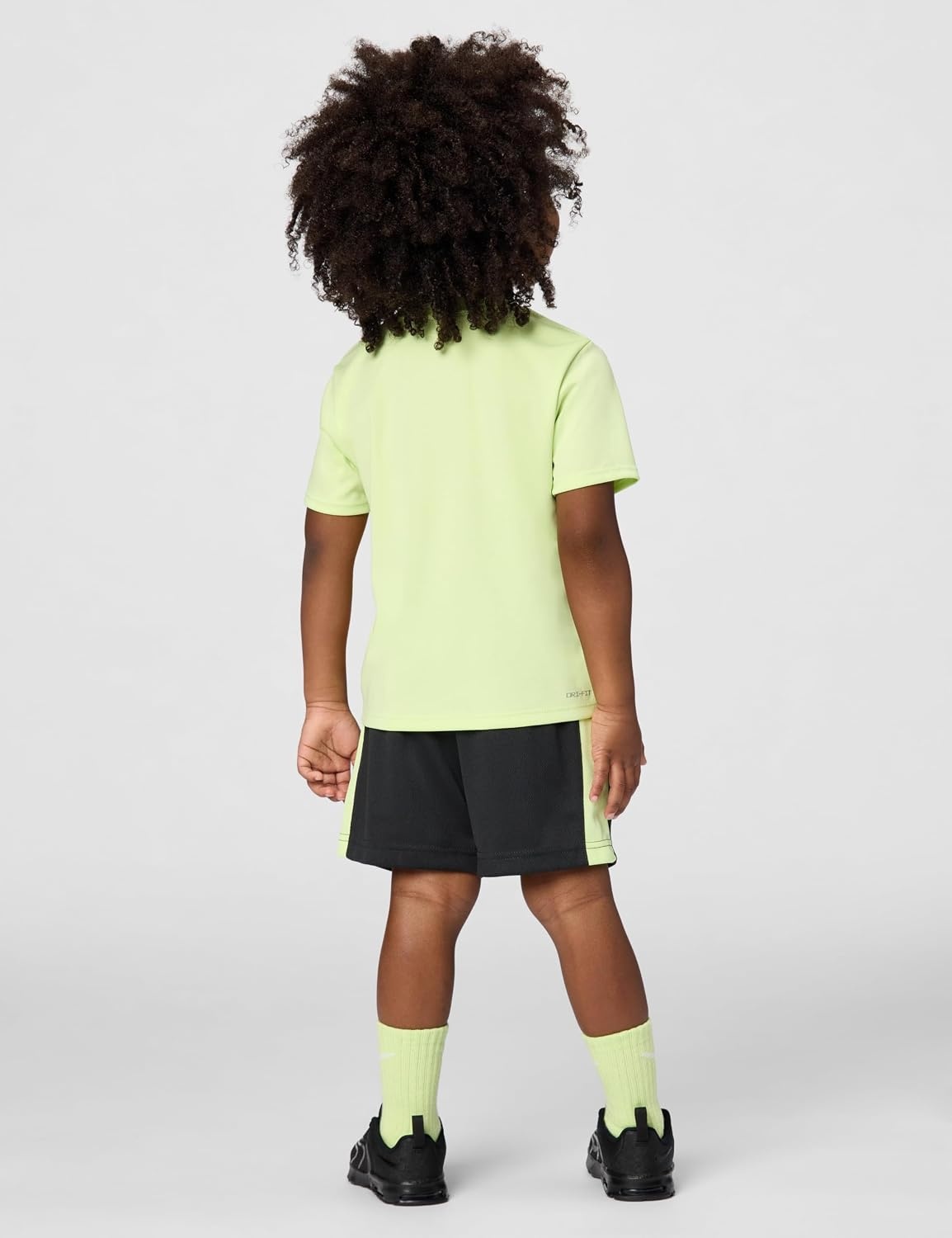 image:imageNike Boys DriFIT Swoosh Logo TShirt and Mesh Shorts 2Piece Outfit SetVoltDark Grey Heather