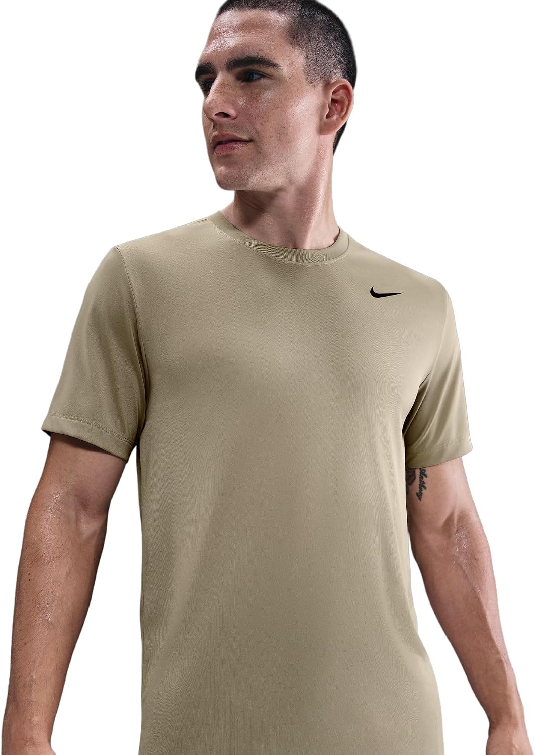 image:imageNike Mens DriFIT Legend Fitness TShirtDesert KhakiBlack