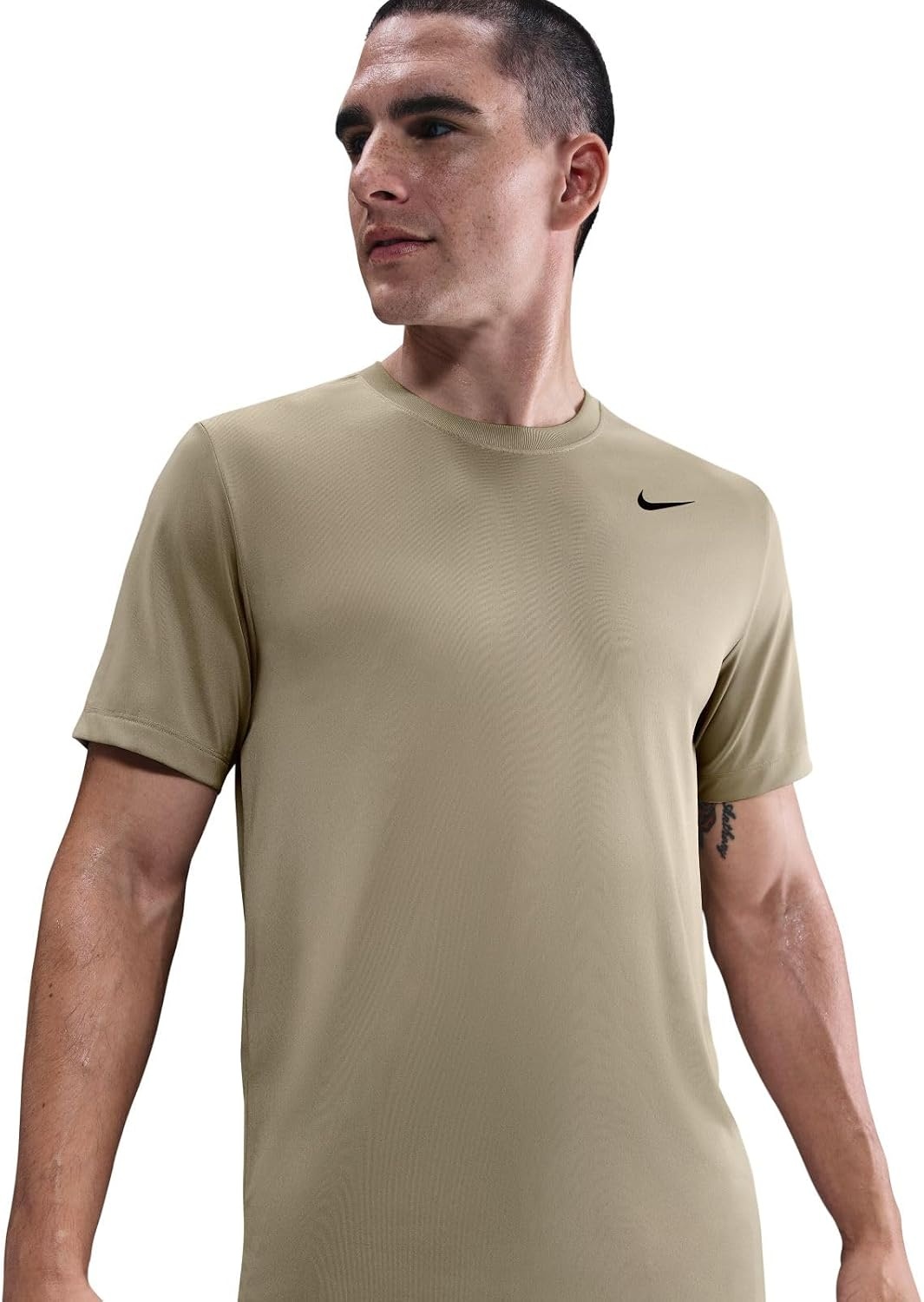 image:imageNike Mens DriFIT Legend Fitness TShirtDesert KhakiBlack
