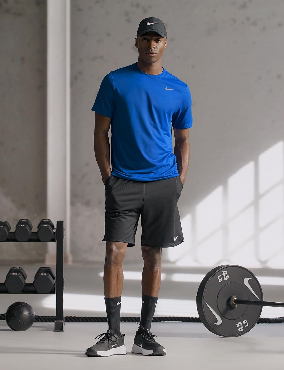 image:imageNike Mens DriFIT Legend Fitness TShirtGame RoyalBlack