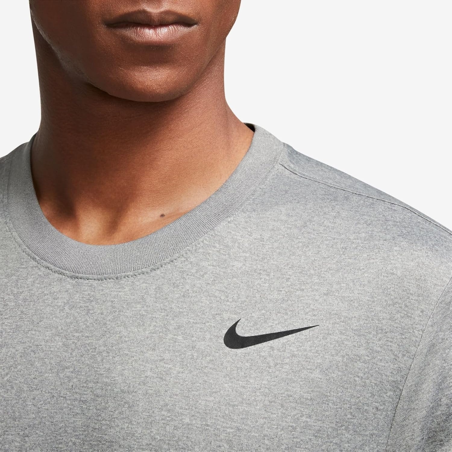 image:imageNike Mens DriFIT Legend Fitness TShirtTumbled GreyFlt SilverHeatherBlack