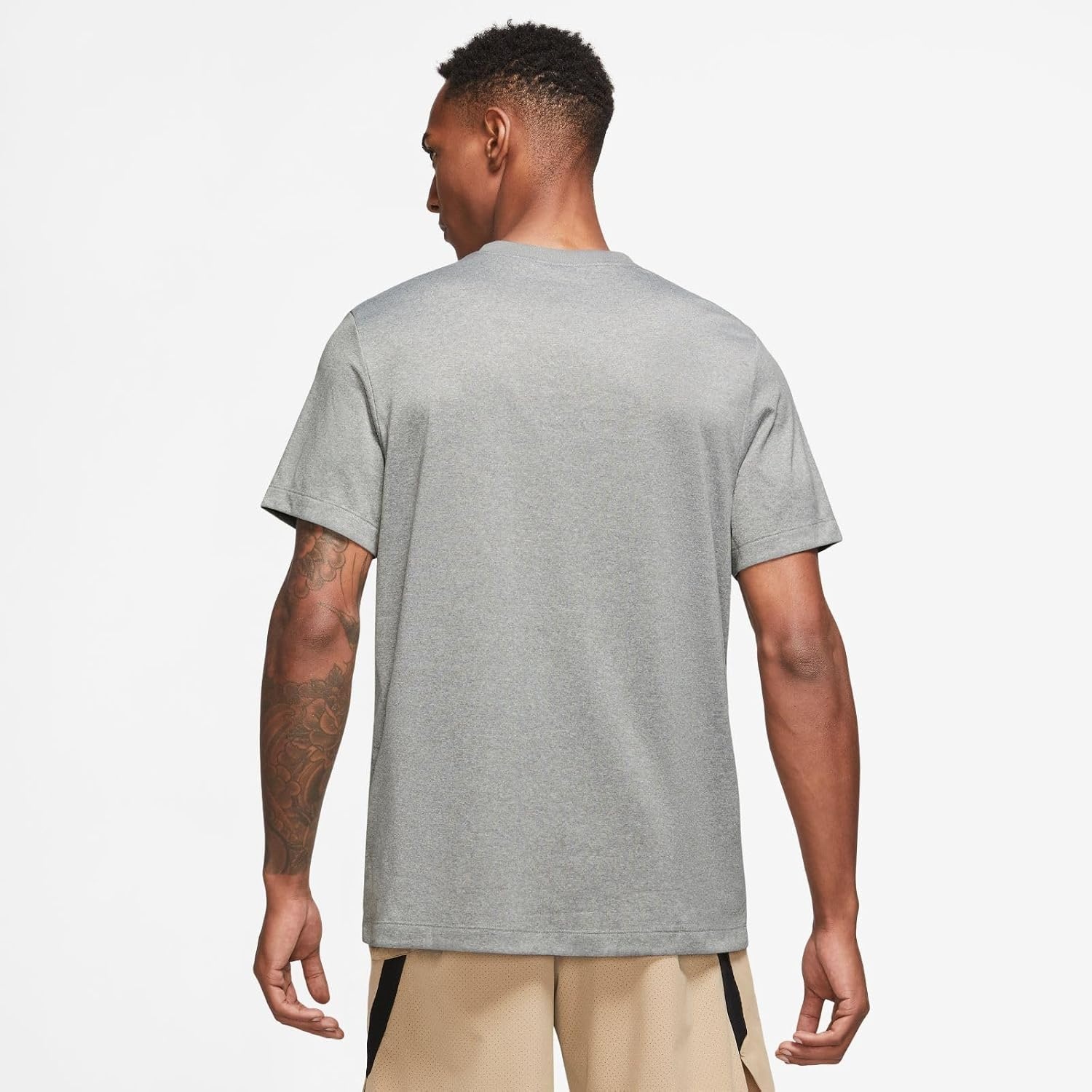 image:imageNike Mens DriFIT Legend Fitness TShirtTumbled GreyFlt SilverHeatherBlack