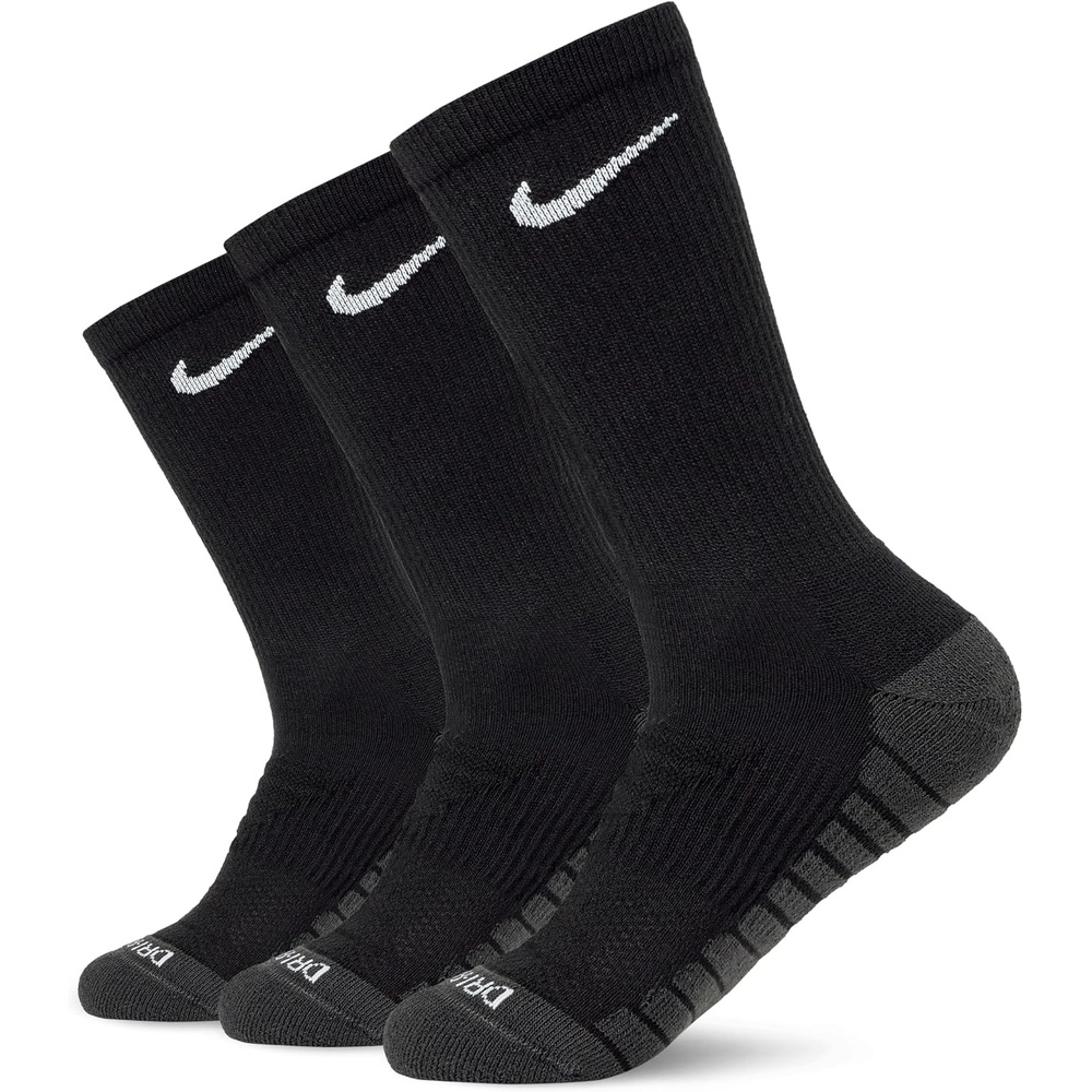 image:imageNike Adult Everyday Max Cushioned Training Crew Socks 3Packs Mens WomensBlackAnthraciteWhite