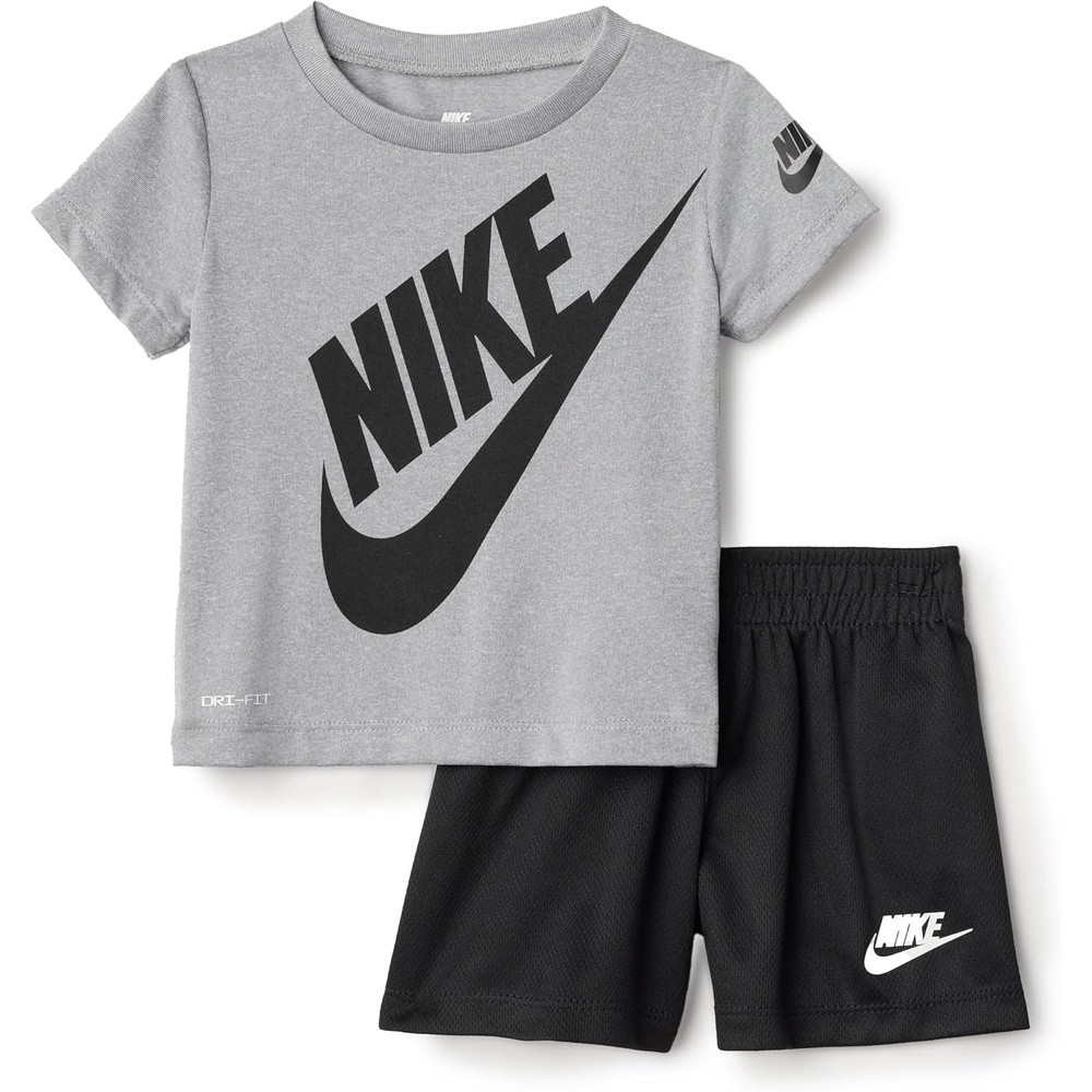 image:imageNike Baby DriFIT Sportswear TShirt and Mesh Shorts 2Piece Outfit SetBlack