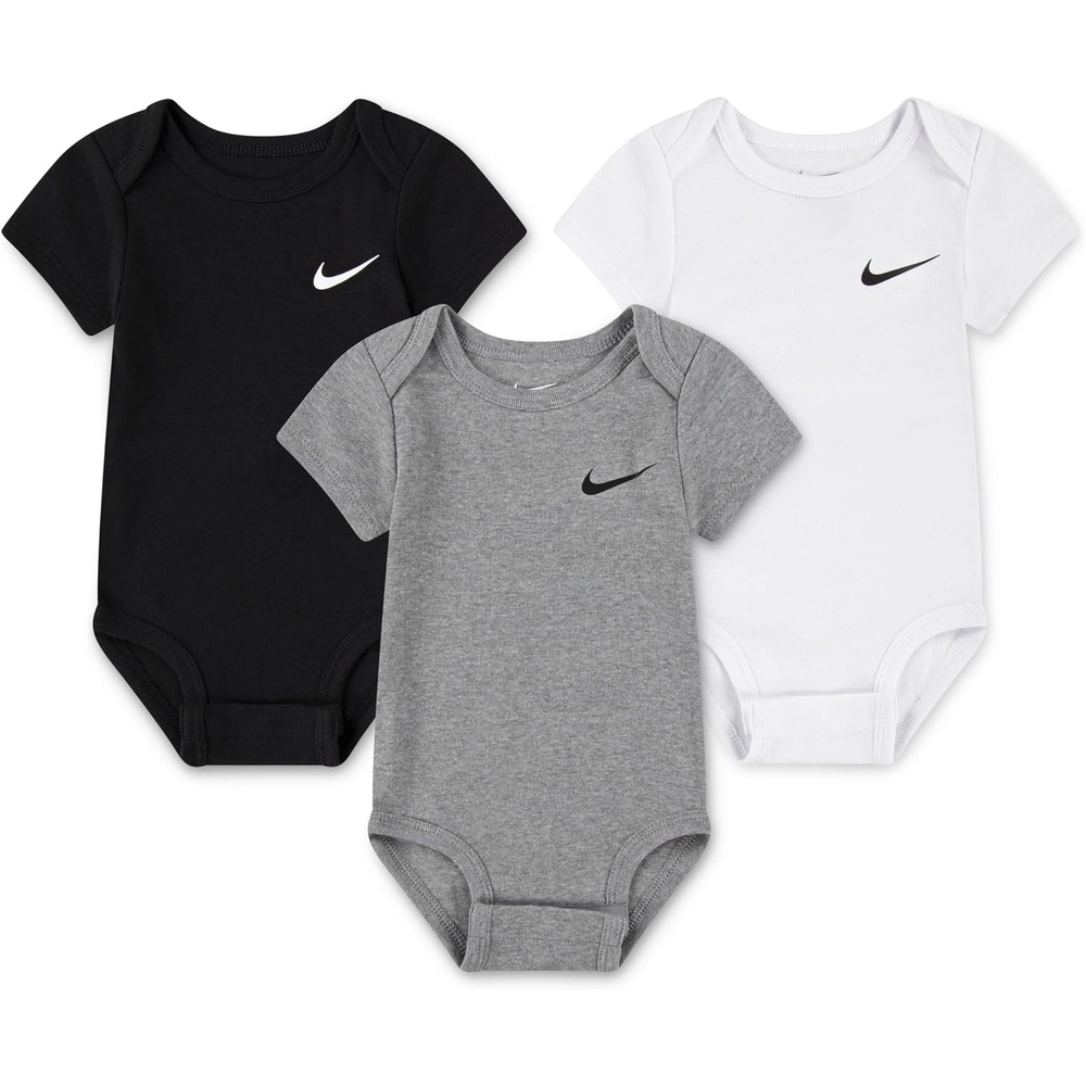 image:imageNike Baby Essentials 3Pack BodysuitsDark Grey Heather