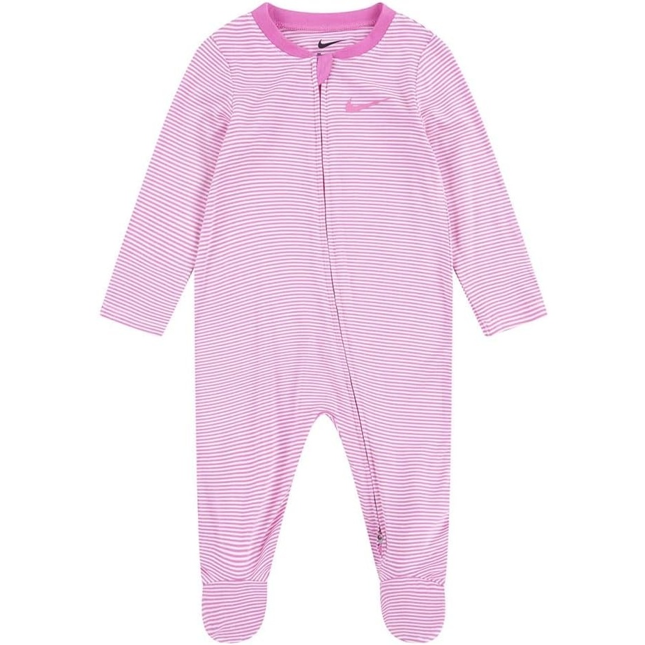 image:imageNike Baby Essentials Striped Footed CoverallPlayful Pink
