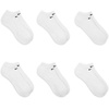 Nike Adult Everyday Cushioned Training No-Show Socks 6-Packs | Mens Womens(White/Black)