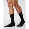Nike Adult Everyday Max Cushioned Training Crew Socks 3-Packs | Mens Womens(Black/Anthracite/White)