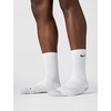 Nike Adult Everyday Max Cushioned Training Crew Socks 3-Packs | Mens Womens(White/Wolf Grey/Black)