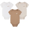 Nike Baby Essentials 3-Pack Bodysuits(Pale Ivory)