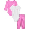 Nike Baby Essentials Bodysuits and Pants 3-Piece Set(Playful Pink)