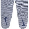 Nike Baby Essentials Striped Footed Coverall(Midnight Navy Striped)
