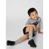 Nike Boys’ Dri-FIT Sportswear T-Shirt and Mesh Shorts 2-Piece Outfit Set(Black)